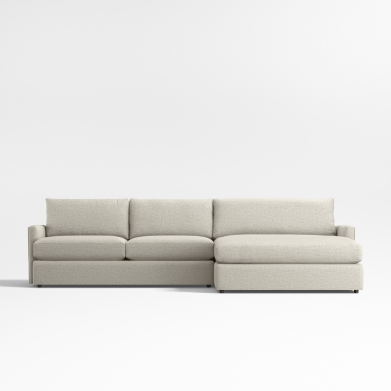 Lounge Classic 2-Piece Sectional Sofa with Extra Wide Chaise Lounge - image 0 of 14