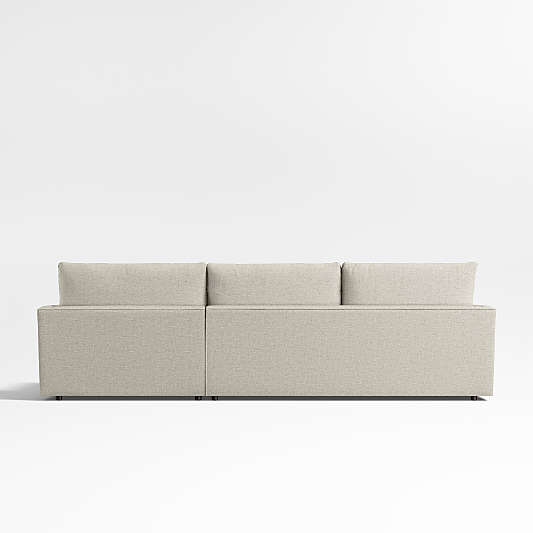 Lounge Classic 2-Piece Sectional Sofa with Storage Chaise