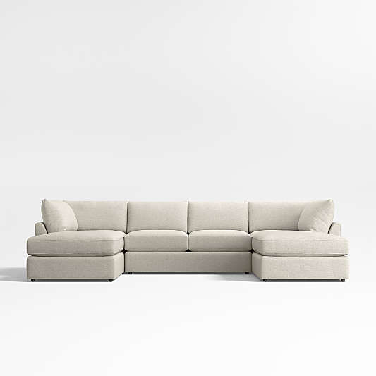 Lounge Classic 3-Piece U-Shaped Sectional Sofa