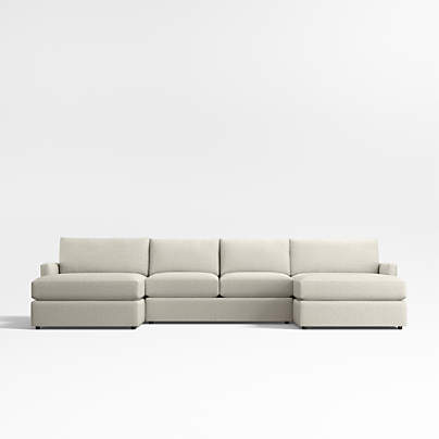 Lounge Classic 3-Piece Double Chaise Sectional Sofa