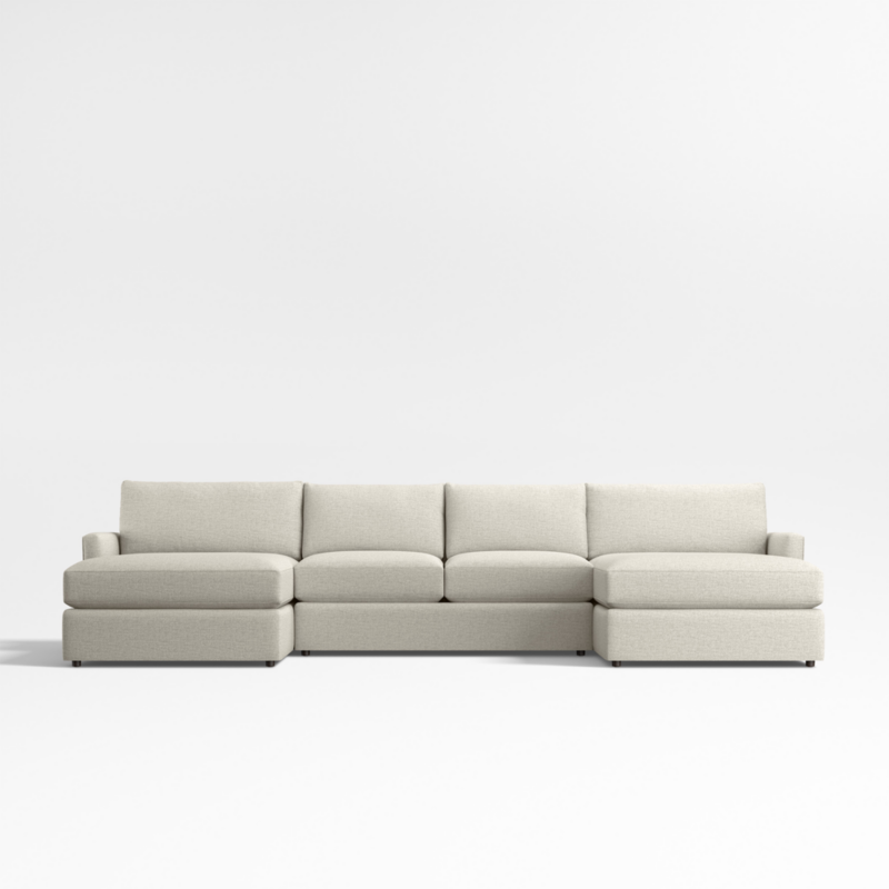 Lounge Classic 3-Piece U-Shaped Sectional Sofa with Double Chaise Lounge - image 0 of 13