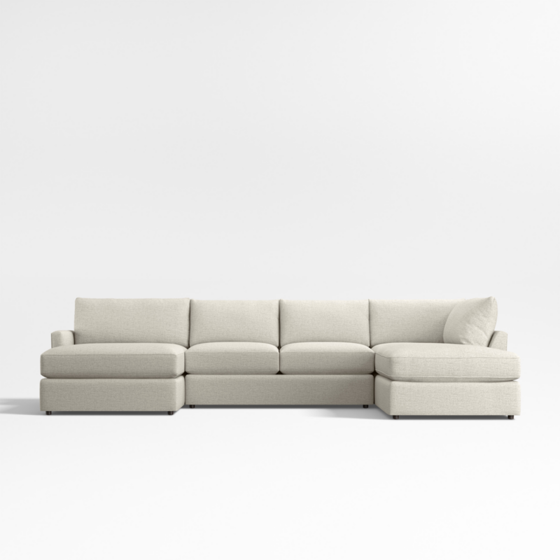 Lounge Classic 3-Piece U-Shaped Sectional Sofa with Right-Arm Corner Bumper - image 0 of 13