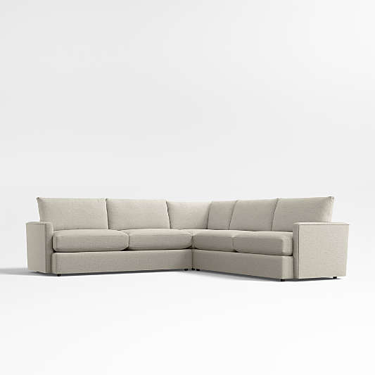 Lounge Classic 3-Piece L-Shaped Sectional Sofa