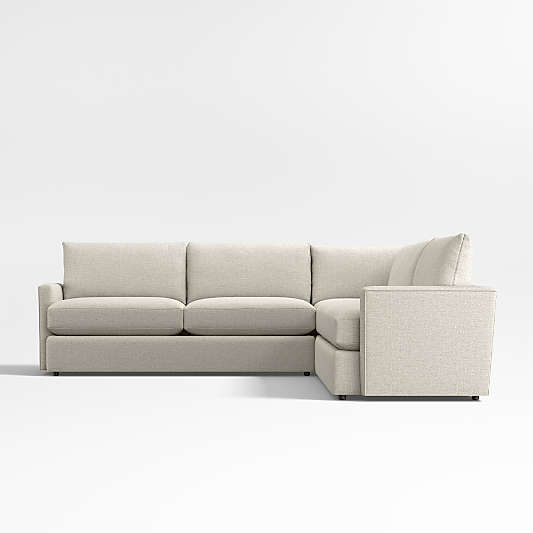 Lounge Classic 3-Piece L-Shaped Sectional Sofa