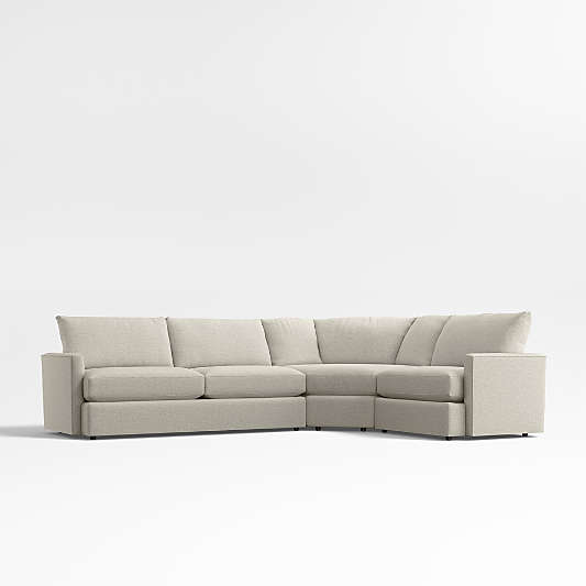 Lounge Classic 3-Piece Wedge Sectional Sofa