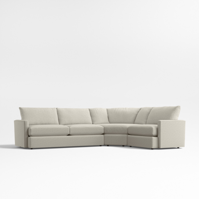 Lounge Classic 3-Piece L-Shaped Wedge Sectional Sofa - image 0 of 17