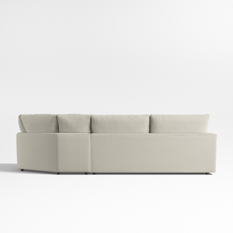 Lounge Classic 3-Piece L-Shaped Wedge Sectional Sofa - image 12 of 17