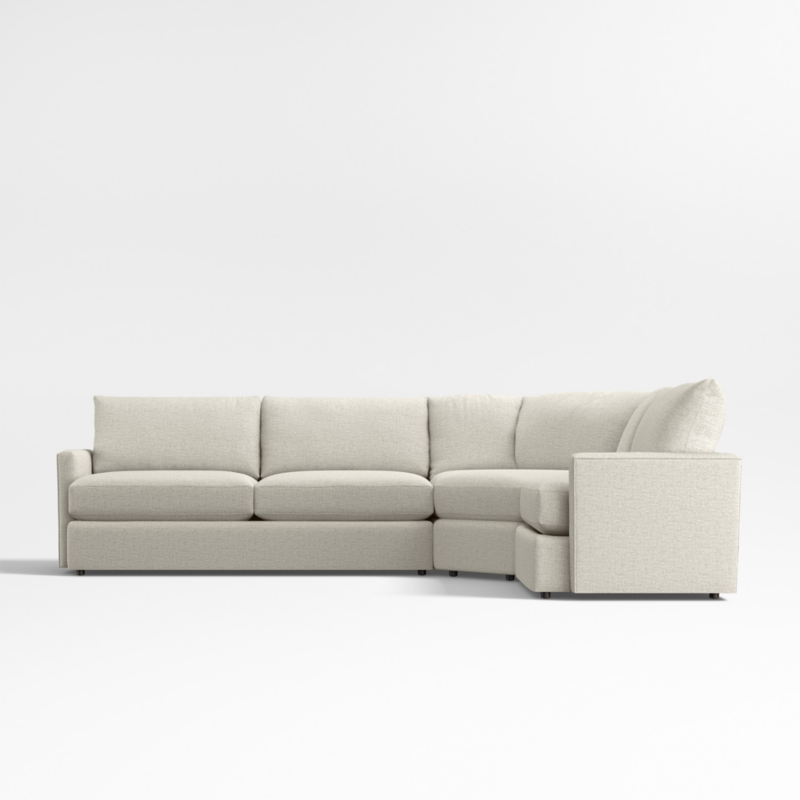 Lounge Classic 3-Piece L-Shaped Wedge Sectional Sofa - image 11 of 17