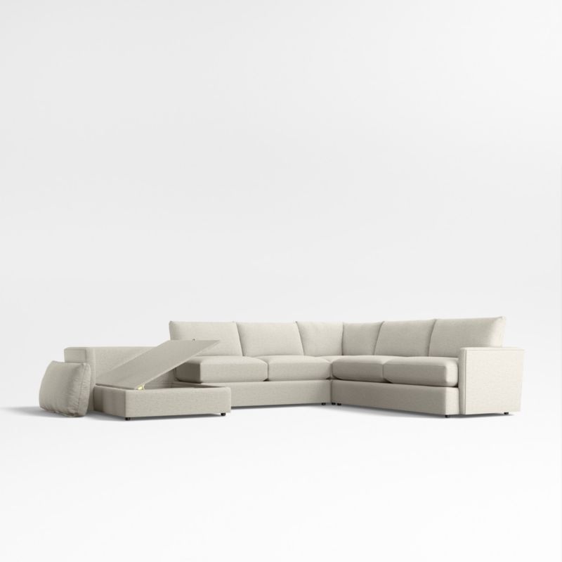 Lounge Classic 4-Piece L-Shaped Sectional Sofa with Storage Chaise - image 7 of 8