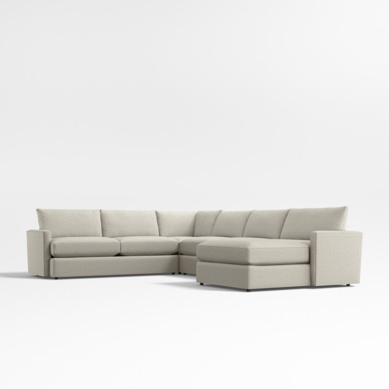 Lounge Classic 4-Piece L-Shaped Sectional Sofa with Chaise - image 0 of 7