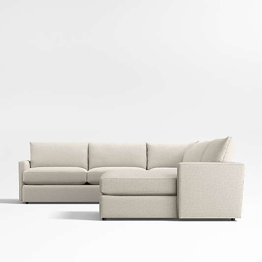 Lounge Classic 4-Piece L-Shaped Sectional Sofa with Chaise Lounge