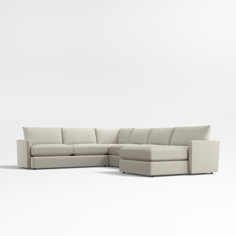 Lounge Classic 4-Piece L-Shaped Sectional Sofa with Storage Chaise - image 0 of 8