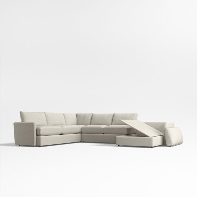 Lounge Classic 4-Piece L-Shaped Sectional Sofa with Storage Chaise - image 7 of 8