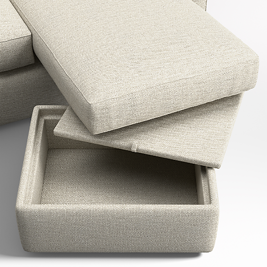 Lounge Classic 93" Reversible Storage Chaise Lounge Sectional Sofa