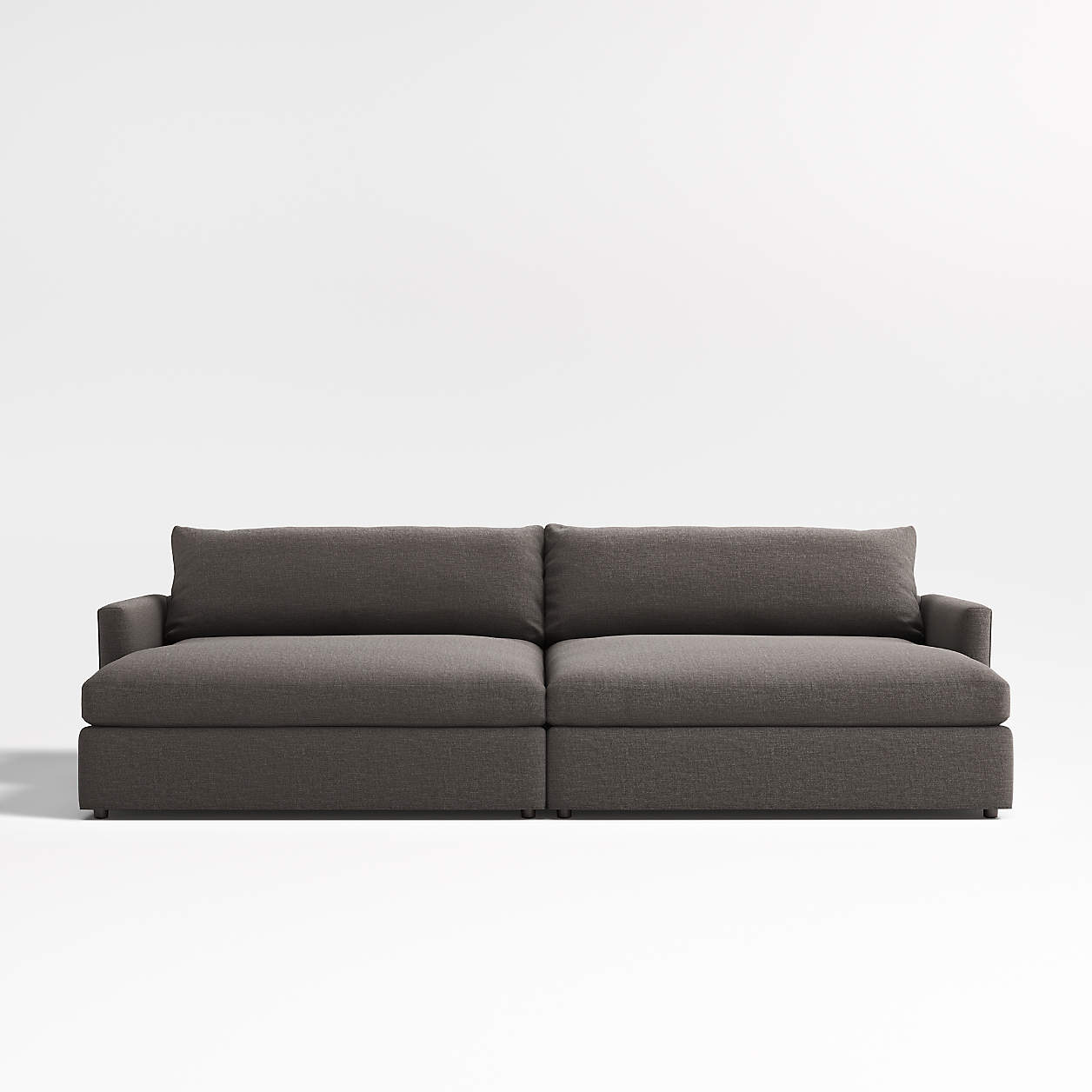 Lounge Deep 2 Piece Double Chaise Sectional Sofa Reviews Crate Barrel   Lounge Deep 2 Piece Double Chaise Sectional Sofa 