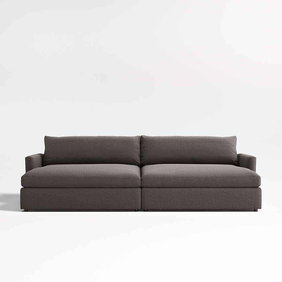 Lounge Deep 2Piece Double Chaise Sectional Sofa + Reviews Crate & Barrel