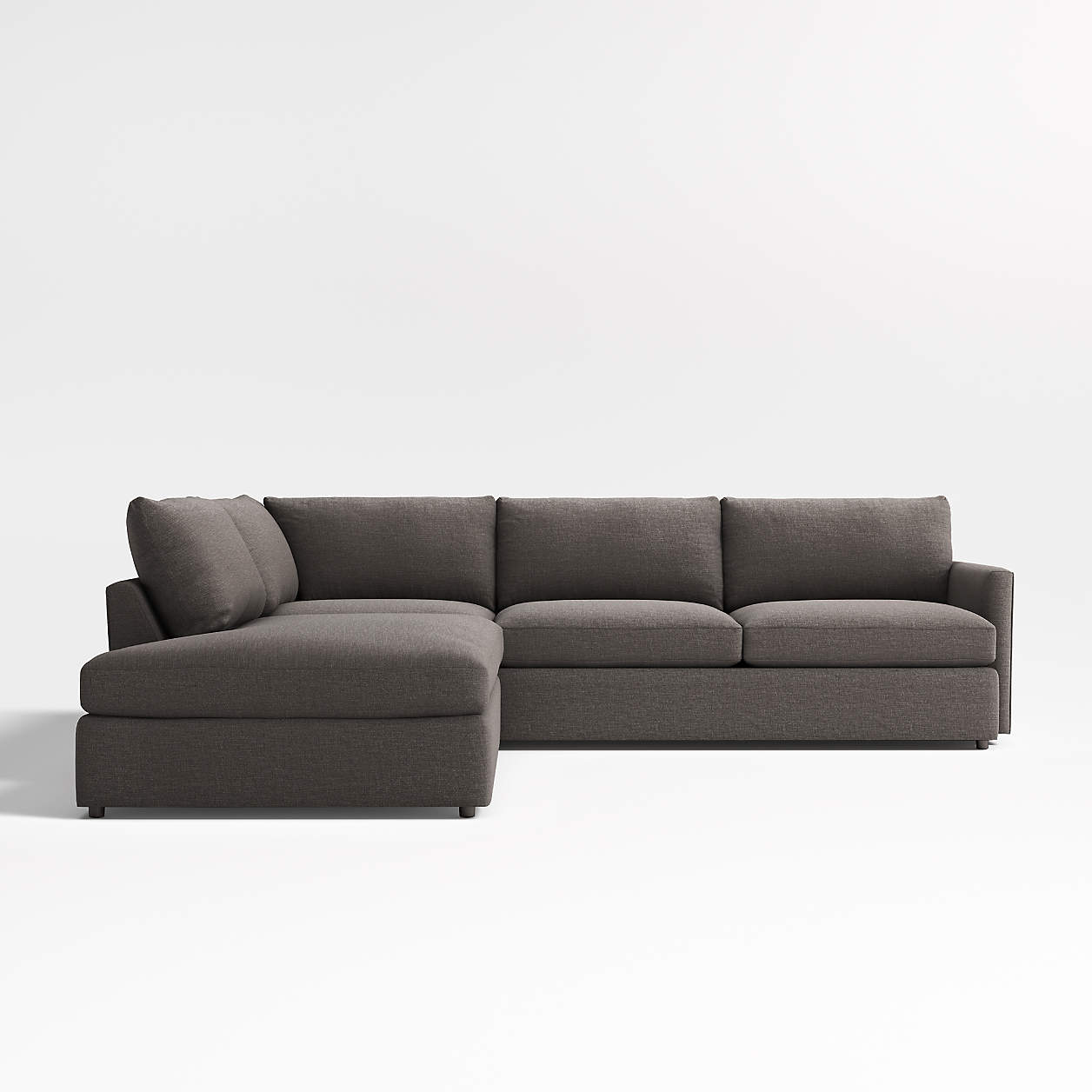 Lounge Deep 2Piece LeftArm Bumper Sectional Sofa + Reviews Crate