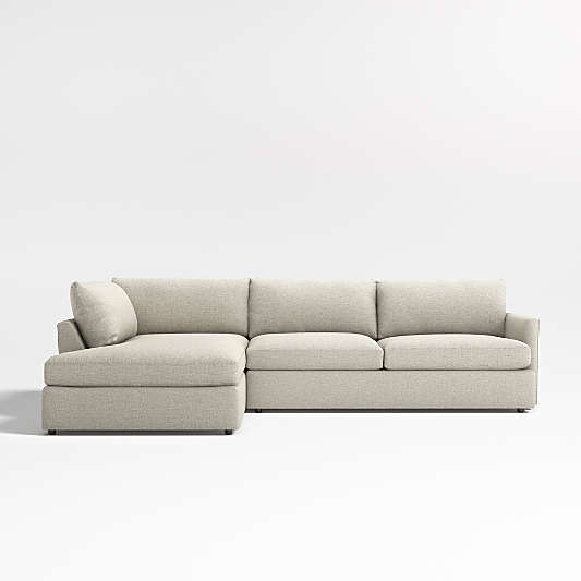 Lounge Deep 2-Piece Left-Arm Bumper Sectional Sofa