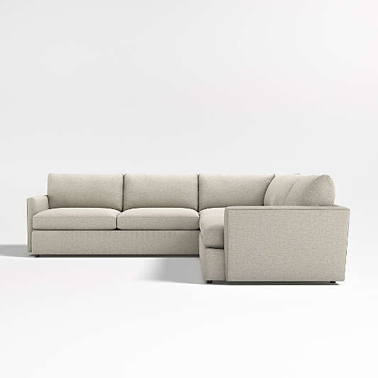 Lounge Deep 2-Piece L-Shaped Sectional with Left-Arm Corner Sofa