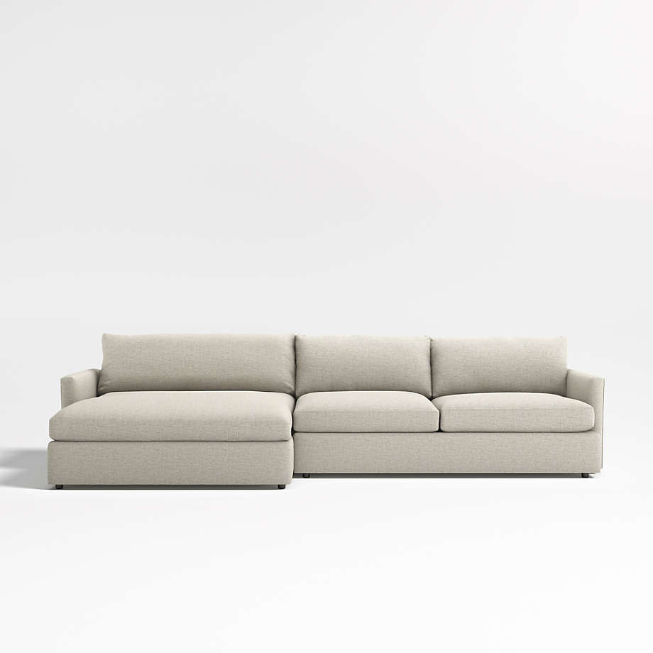 Crate and barrel lounge ii double chaise new arrivals