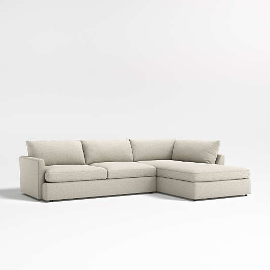 Lounge Deep 2-Piece L-Shaped Sectional Sofa with Corner Bumper