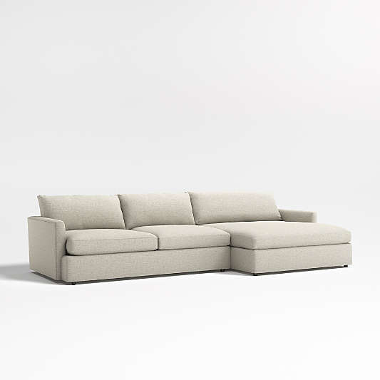 Lounge Deep 2-Piece Right-Arm Extra Wide Chaise Sectional Sofa