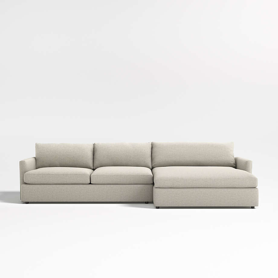 Lounge Deep 2Piece Right Arm Double Chaise Sectional Sofa + Reviews