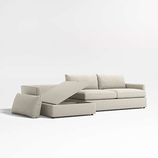 Lounge 2-Piece Left-Arm Storage Chaise Sectional