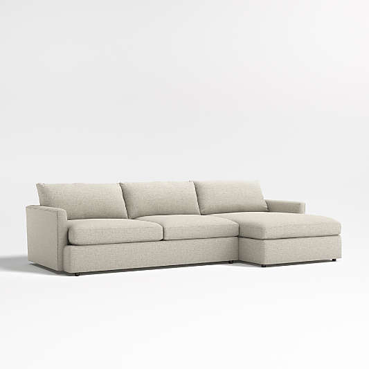 Lounge Deep 2-Piece Sectional Sofa with Chaise Lounge