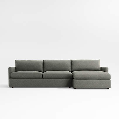 tono Recomendado técnico Lounge Deep 2-Piece Sectional Sofa + Reviews | Crate & Barrel