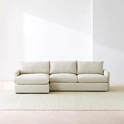Lounge Deep 2-Piece Sectional Sofa with Chaise Lounge