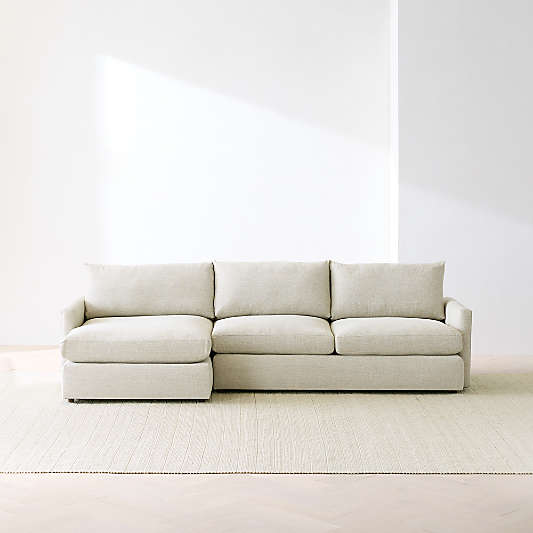 Lounge Deep 2-Piece Sectional Sofa with Chaise Lounge
