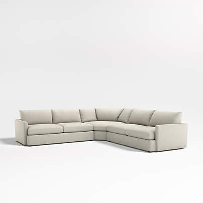 Lounge Deep Wedge 3-Piece Sectional Sofa