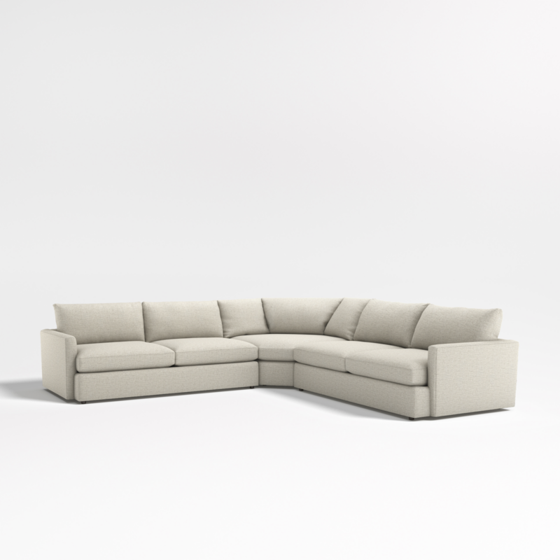 Lounge Deep 3-Piece L-Shaped Wedge Sectional Sofa - image 0 of 18