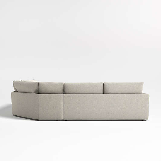 Lounge Deep Wedge 3-Piece Sectional Sofa