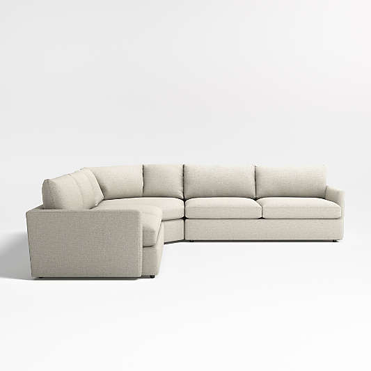 Lounge Deep Wedge 3-Piece Sectional Sofa