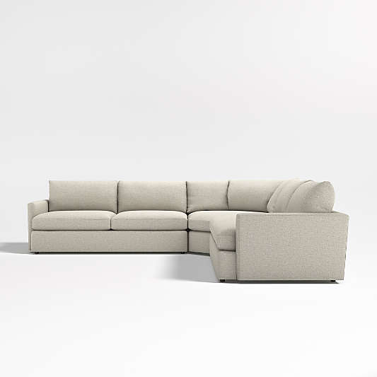 Lounge Deep Wedge 3-Piece Sectional Sofa