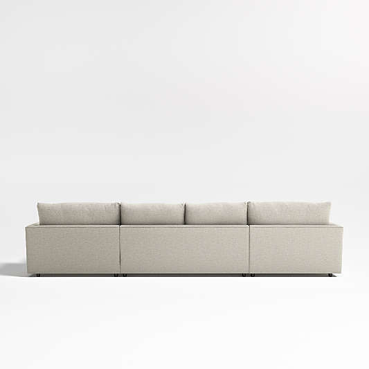 Lounge Deep 3-Piece Double Chaise Sectional