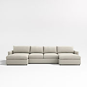 Lounge Deep 3-Piece Double Chaise Sectional
