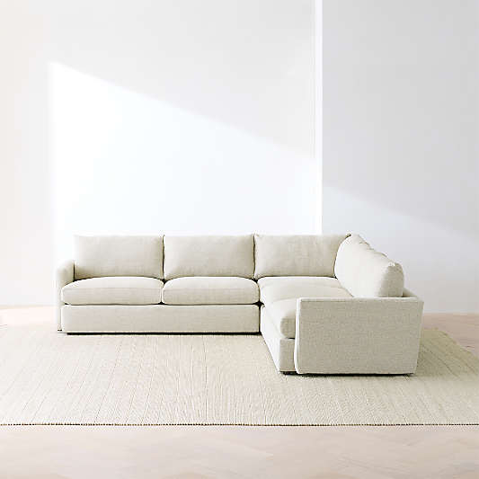 Lounge Deep 3-Piece L-Shaped Sectional Sofa