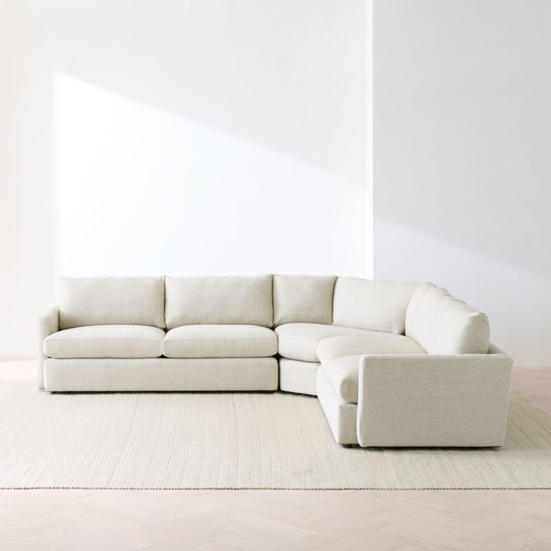 Lounge Deep 3-Piece L-Shaped Wedge Sectional Sofa - image 3 of 20