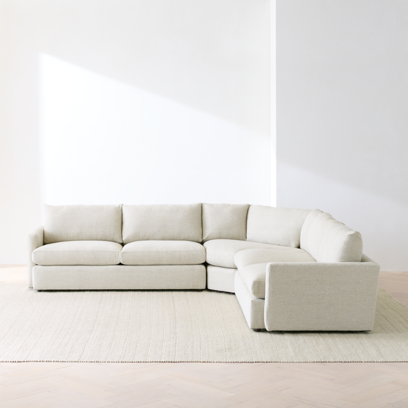 Lounge Deep 3-Piece L-Shaped Wedge Sectional Sofa - image 5 of 18