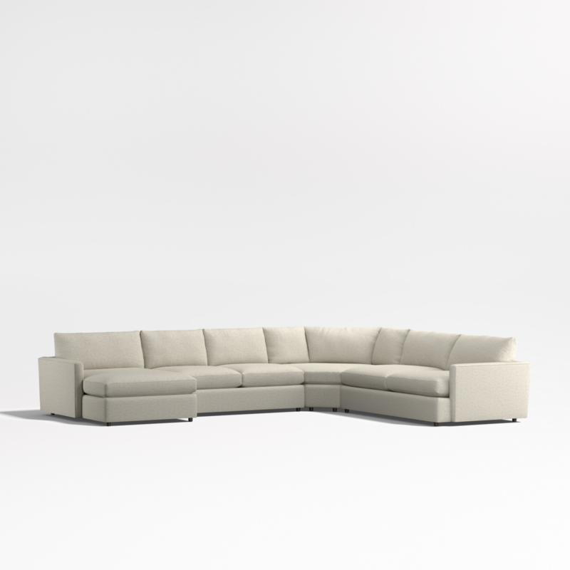 Lounge Deep 4-Piece L-Shaped Wedge Sectional Sofa with Chaise Lounge - image 0 of 17