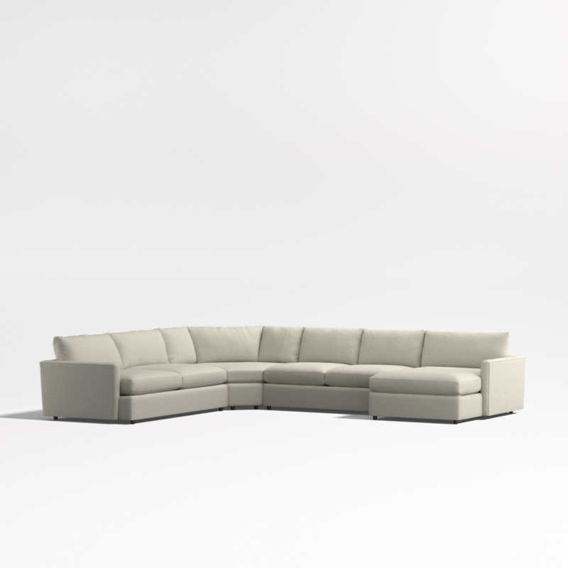 Lounge Deep 4-Piece L-Shaped Wedge Sectional Sofa with Chaise Lounge - image 0 of 18