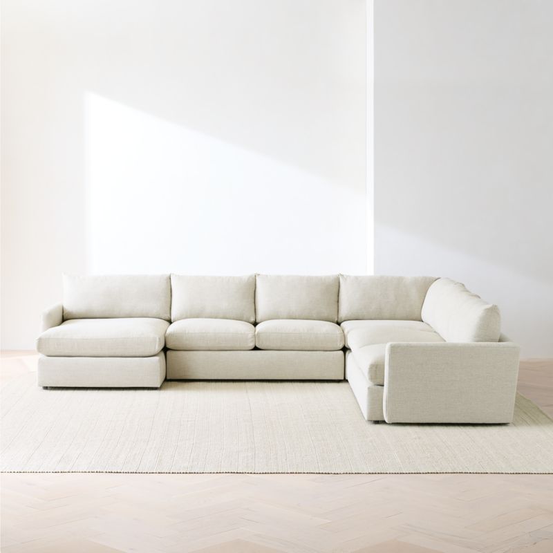 Lounge Deep 4-Piece L-Shaped Sectional Sofa with Chaise Lounge - image 2 of 19