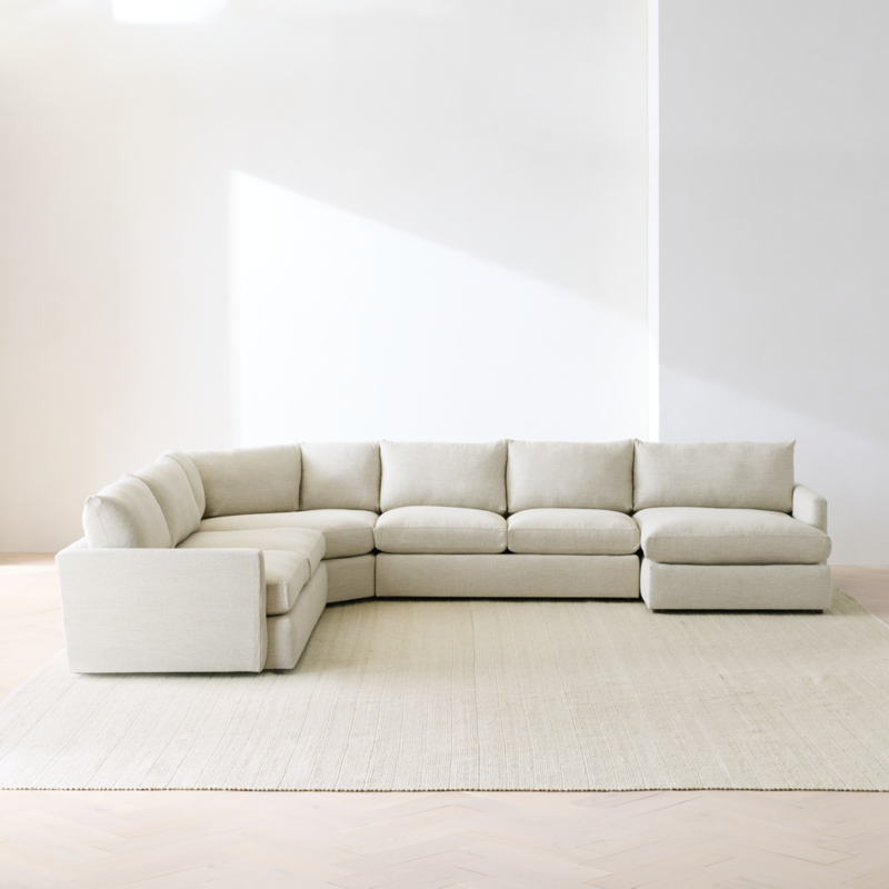Lounge Deep 4-Piece L-Shaped Wedge Sectional Sofa with Chaise Lounge - image 5 of 18