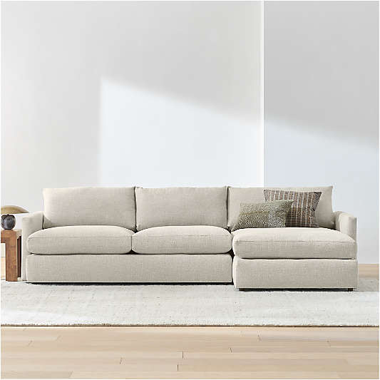Lounge Deep 2-Piece Sectional Sofa with Chaise Lounge