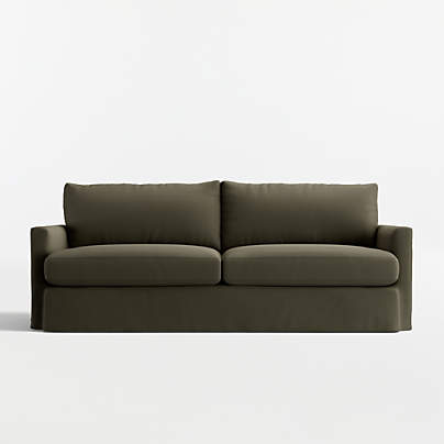 Lounge Deep 93" Slipcovered Sofa