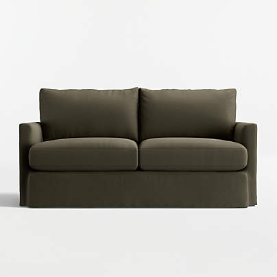 Lounge Deep 73" Slipcovered Apartment Sofa