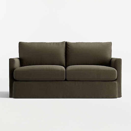 Lounge Deep 73" Slipcovered Apartment Sofa